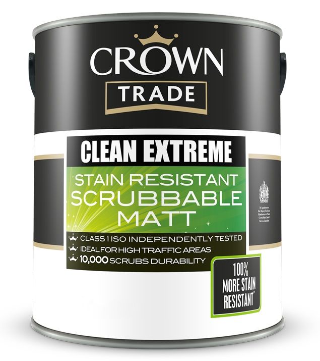 CROWN TRADE CLEAN EXTREME SCRUBBABLE MATT 
